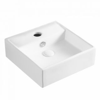 Раковина накладная Azario 38х38х12.5 фаянс, цвет Белый (AZ4148)